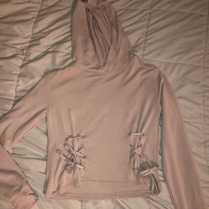 Mauve cropped sweater